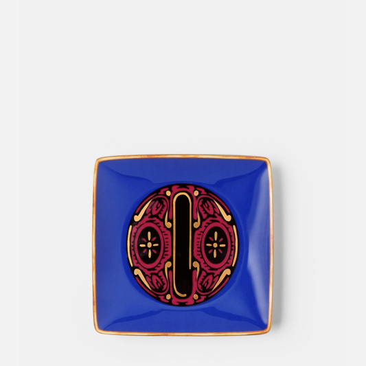 Versace Alphabet O Square Plate 12cm