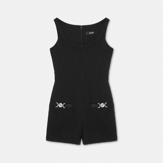 Medusa '95 Cotton Tweed Mini Jumpsuit
