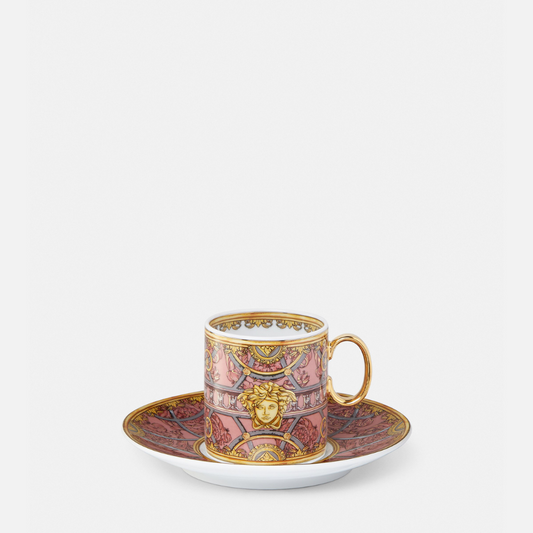 Scala del Palazzo Rosa Espresso Cup & Saucer