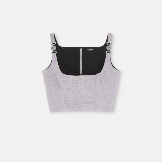 Medusa '95 Mélange Crop Bustier Top