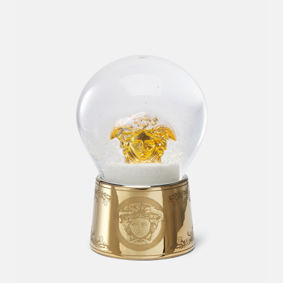 Golden Medusa Snow Globe