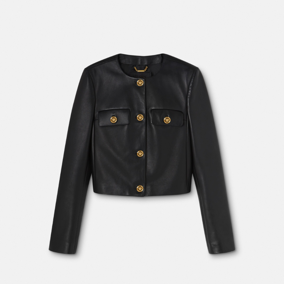 Leather Cardigan Jacket