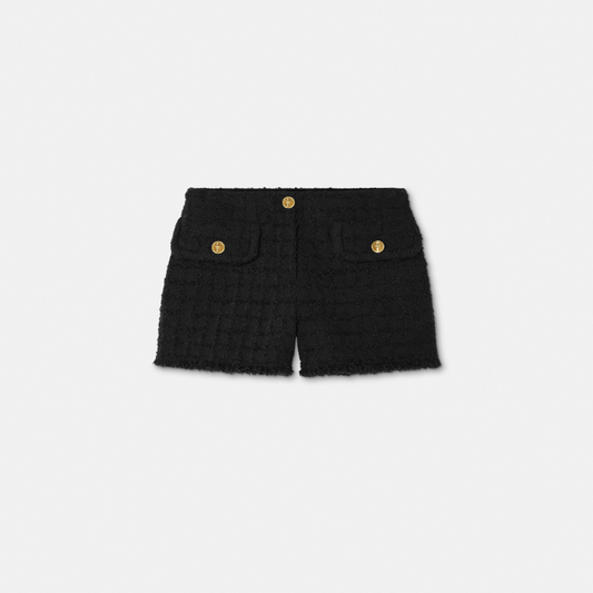 Heritage Tweed Mini Shorts