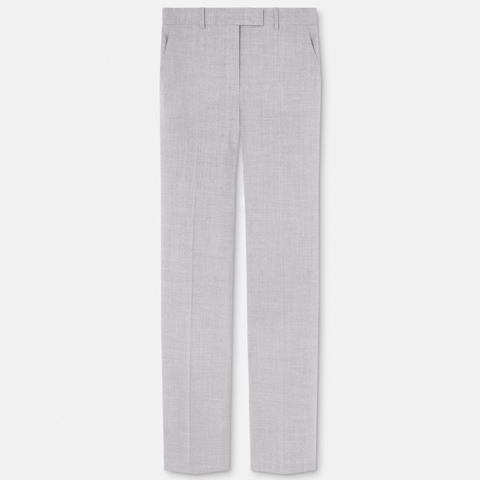 Mélange Straight-Leg Trousers