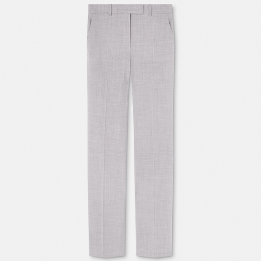 Mélange Straight-Leg Trousers