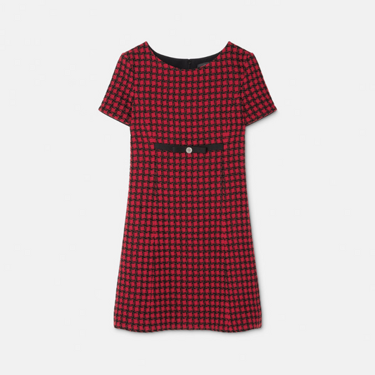 Tweed A-Line Mini Dress