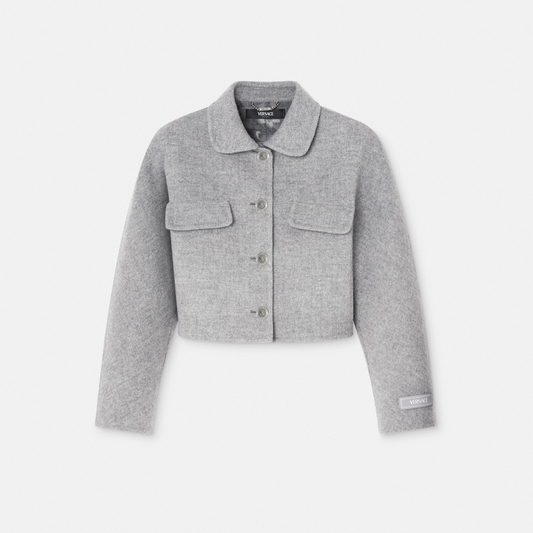 Barocco Cashmere-Blend Crop Jacket