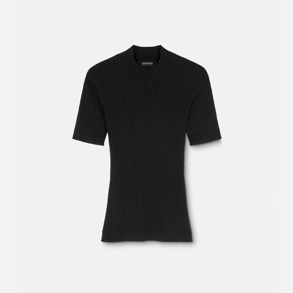 Ribbed Knit T-Shirt