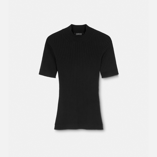 Ribbed Knit T-Shirt