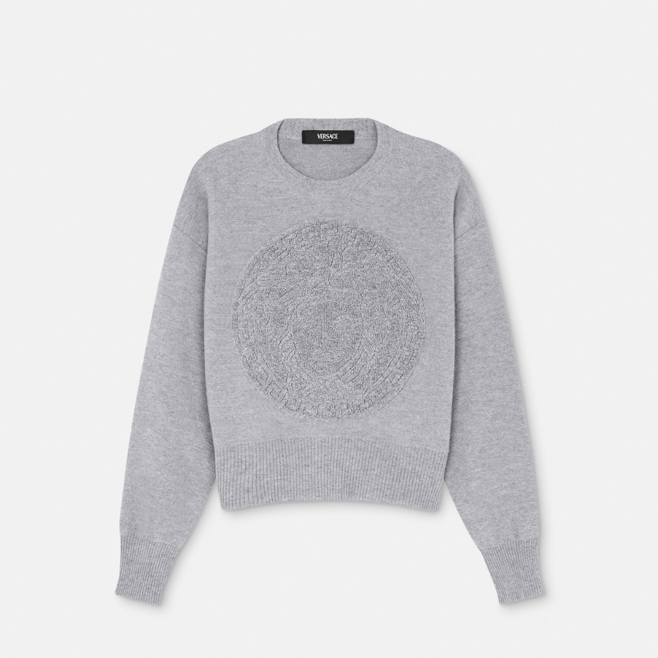 Medusa Wool-Blend Knit Towel Jumper