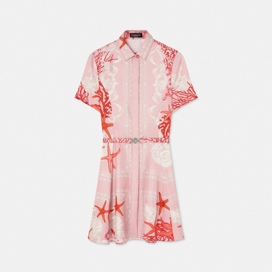 Barocco Sea Silk Shirt Dress