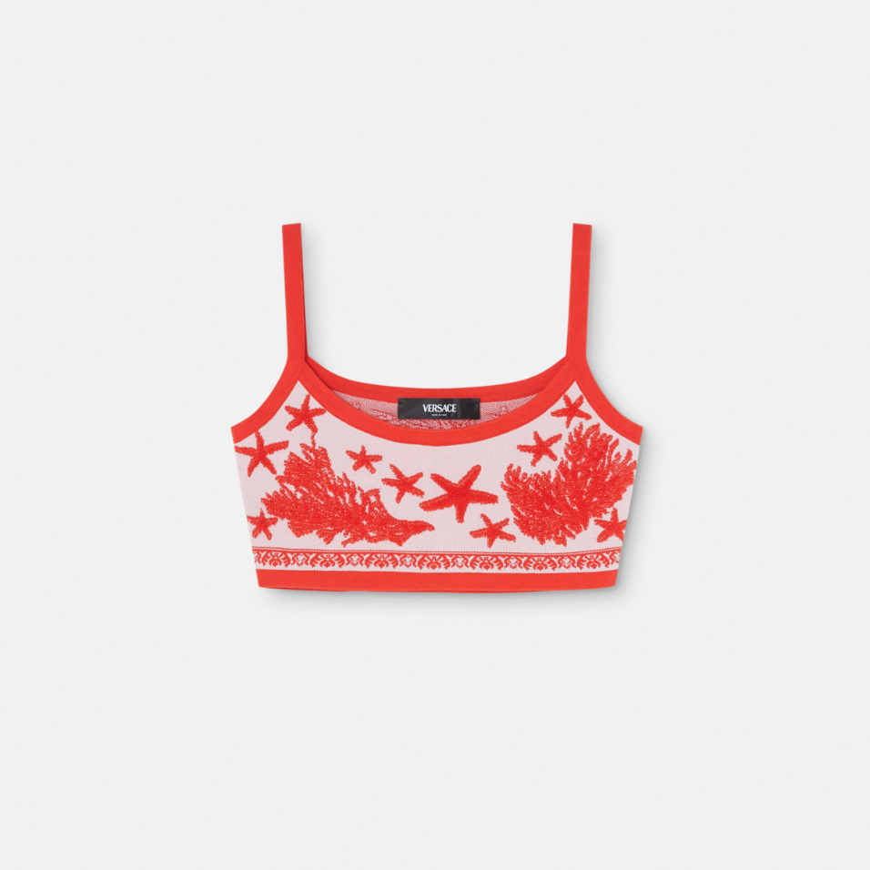 Barocco Sea Knit Crop Top
