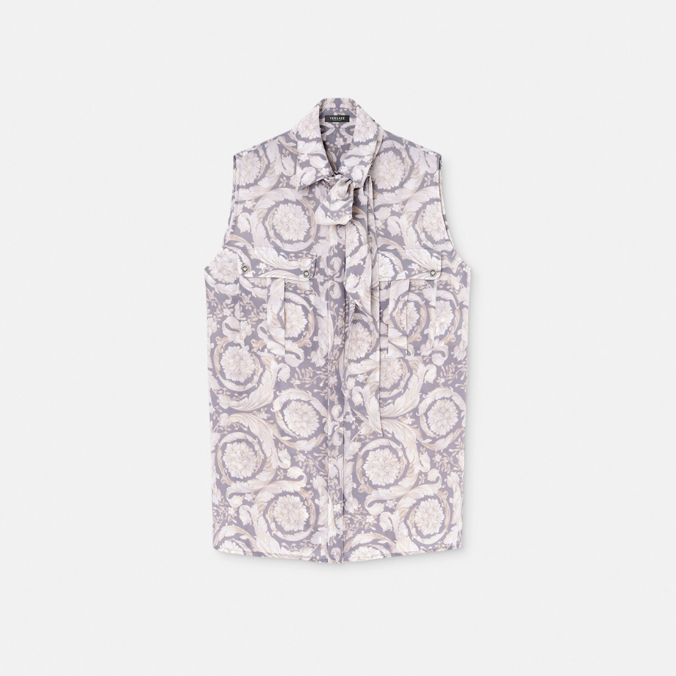 Barocco Lavallière Silk Crêpe Top