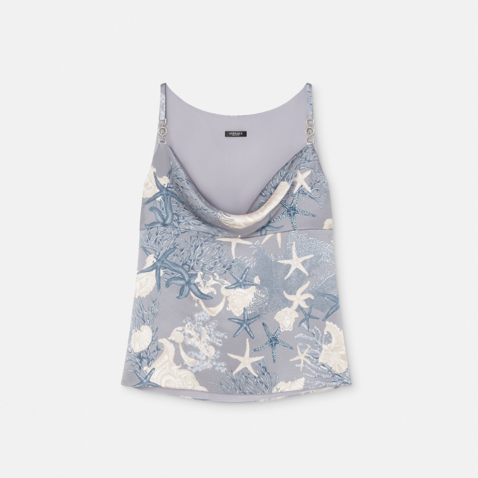 Barocco Sea Silk Camisole Top