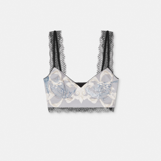 Barocco Sea Silk Bralette Top