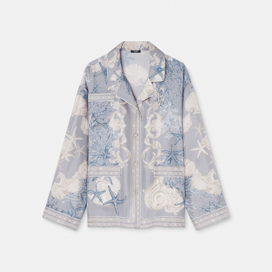 Barocco Sea Oversized Silk Shirt