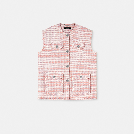 Tweed Oversized Vest