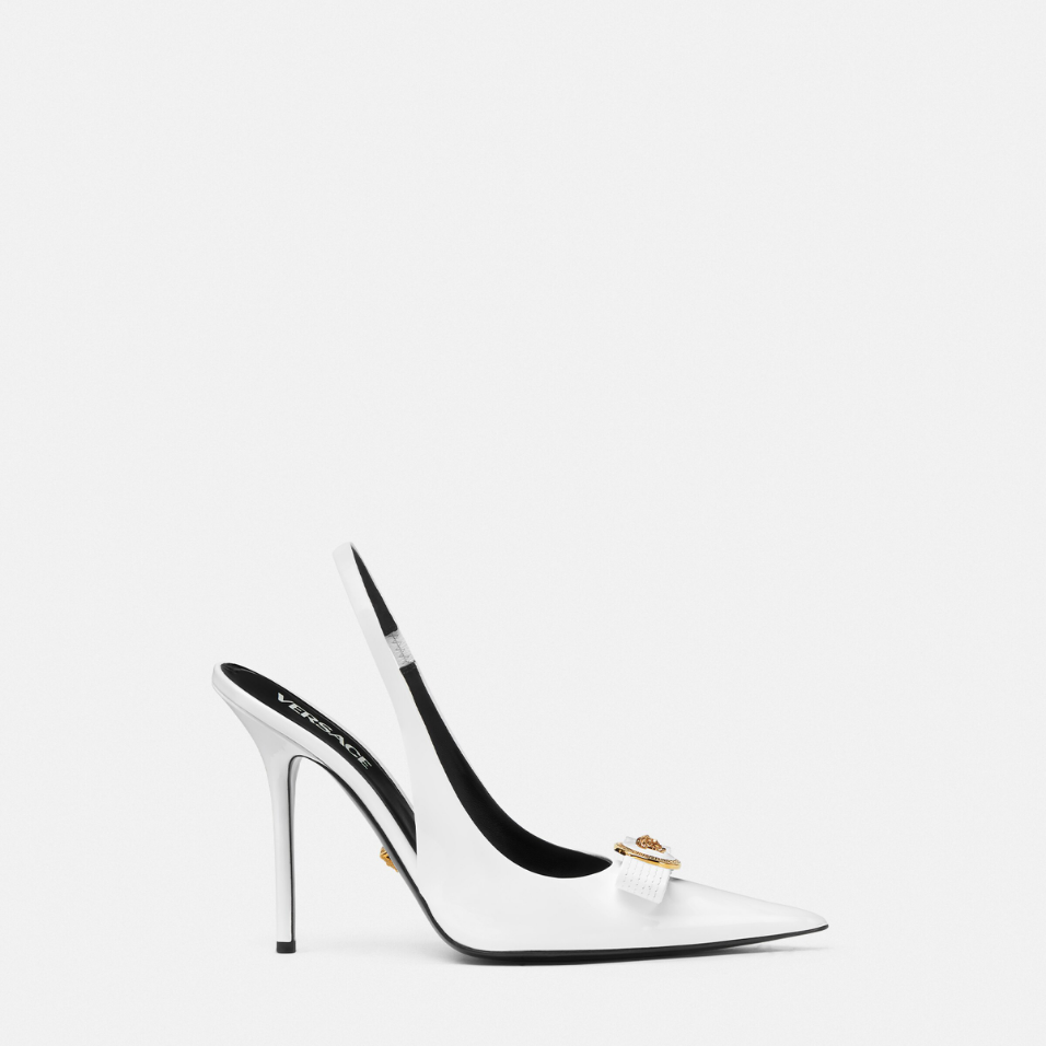 Gianni Ribbon Slingback Pumps 110 mm