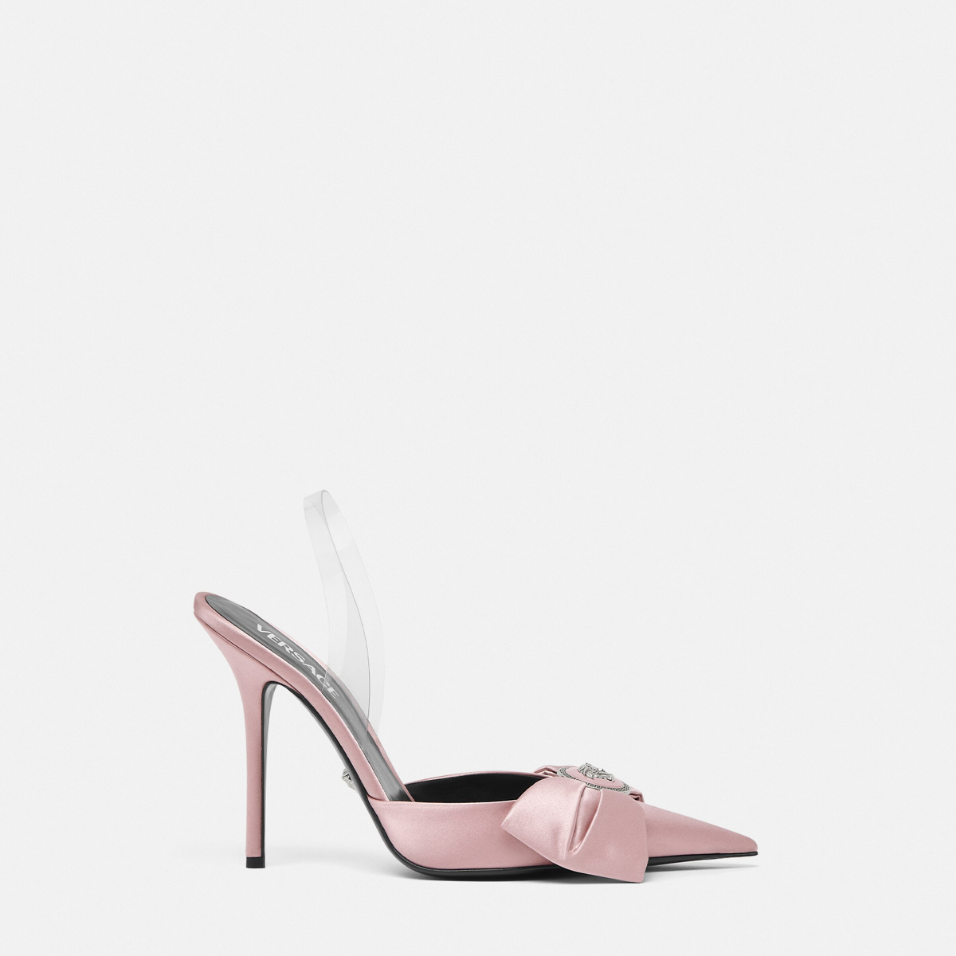 Alia Satin Slingback Pumps 110 mm