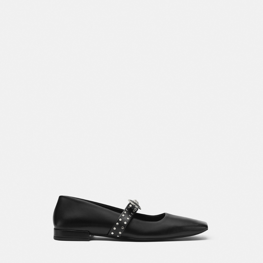 Gianni Ribbon Studded Ballerinas