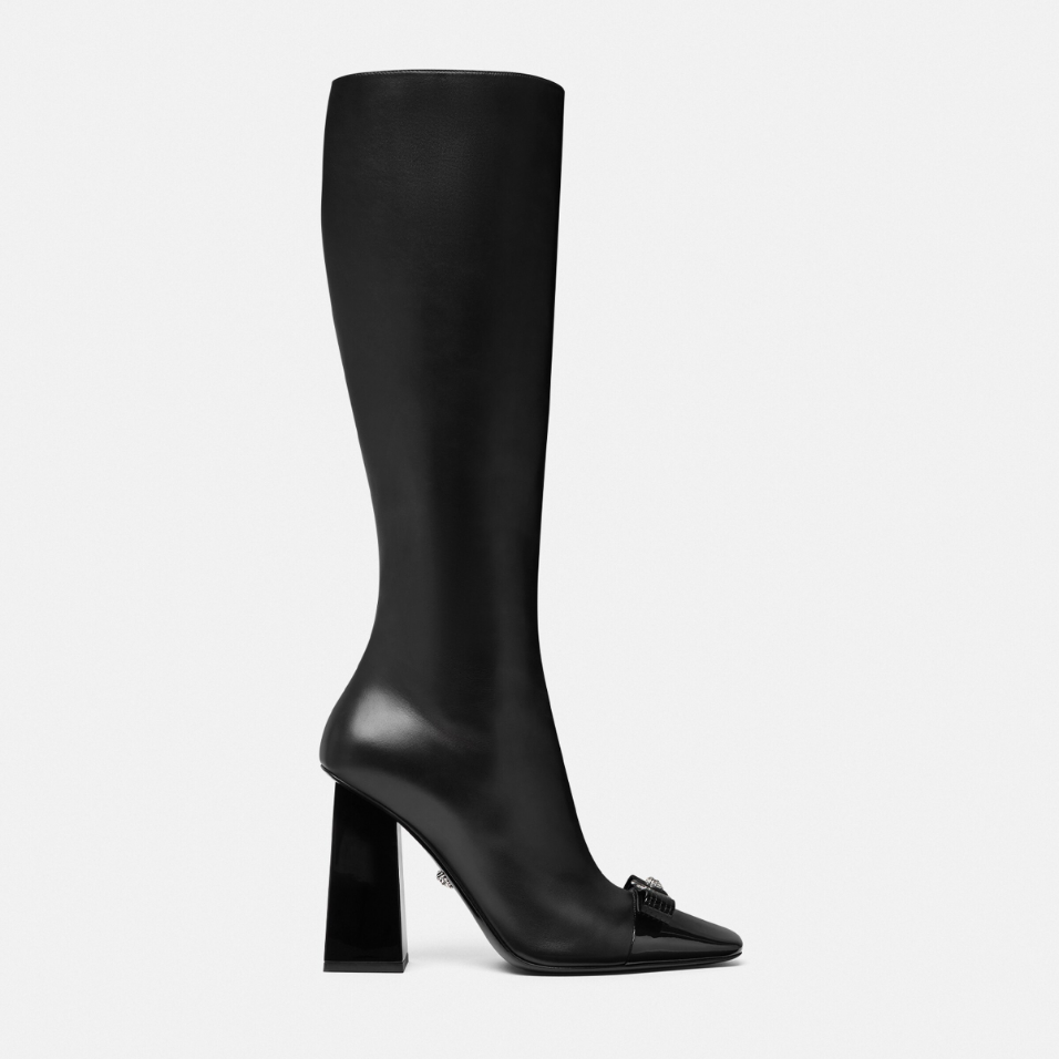 Gianni Ribbon Leather Boots 105 mm