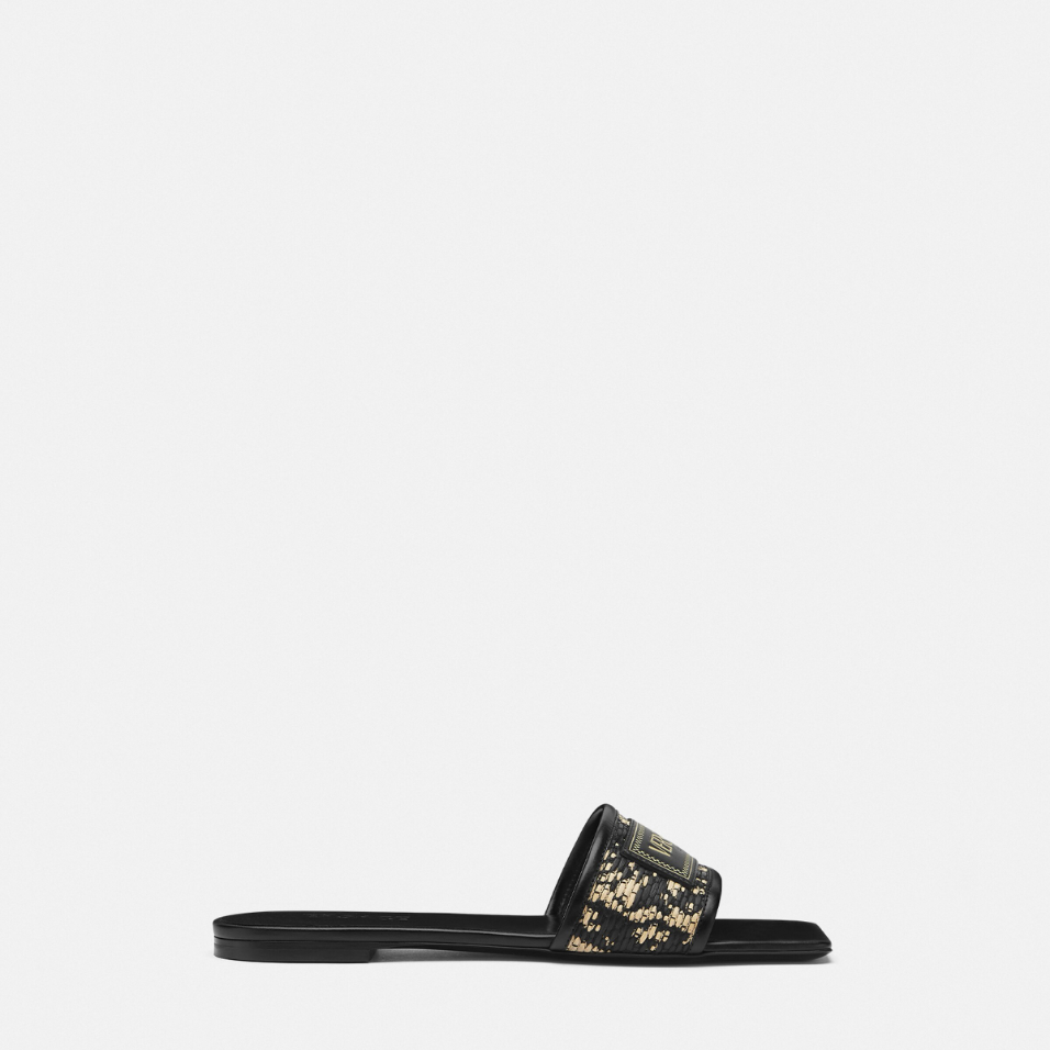 Theia Barocco Raffia Flats