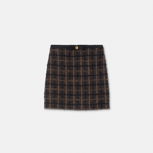 Bouclé Tweed A-Line Skirt