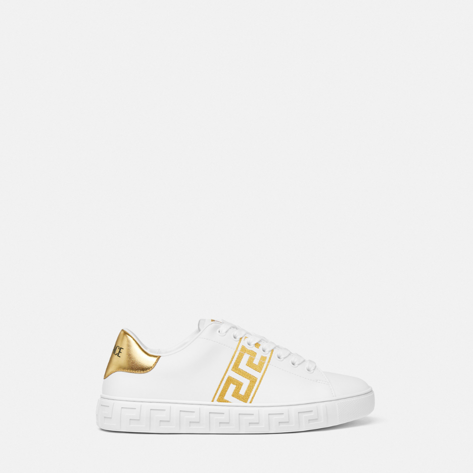 Embroidered Greca Trainers