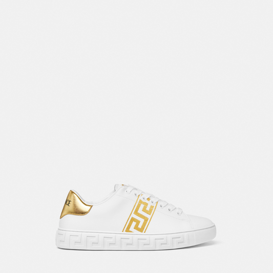 Embroidered Greca Trainers