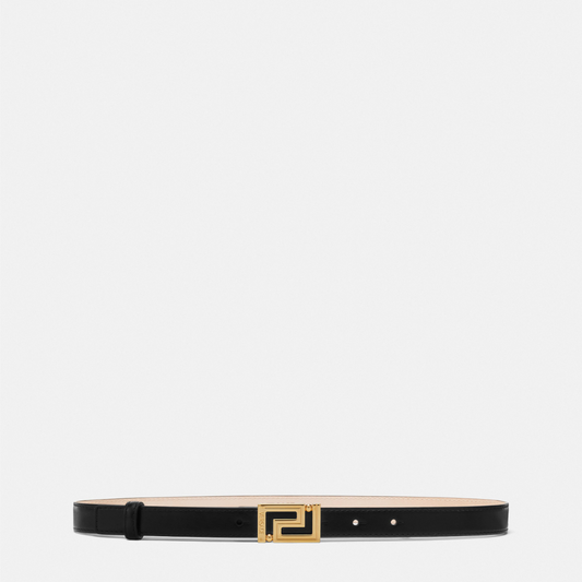 Greca Goddess Leather Belt 2 cm