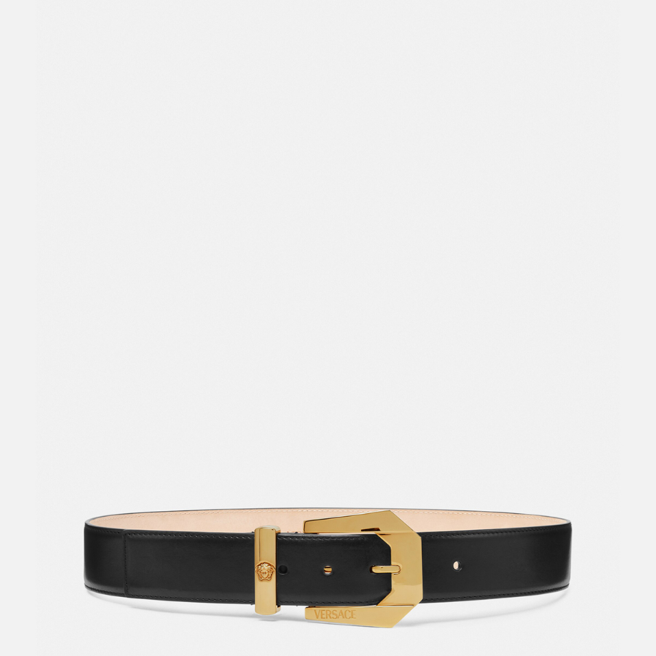 Medusa Heritage Leather Belt 4 cm