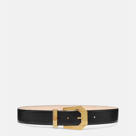 Medusa Heritage Leather Belt 4 cm