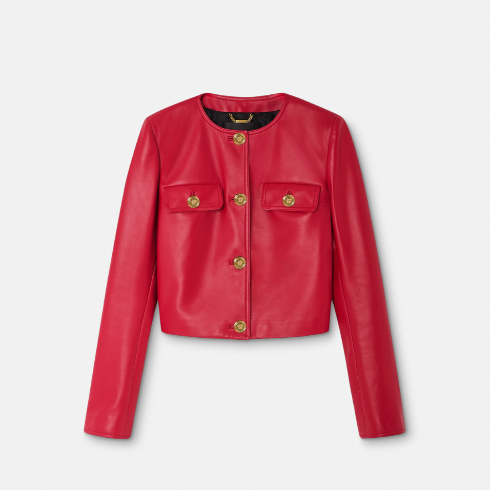 Leather Cardigan Jacket