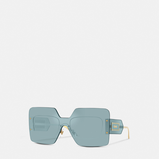 Damier Plaque Squared Shield Sunglasses