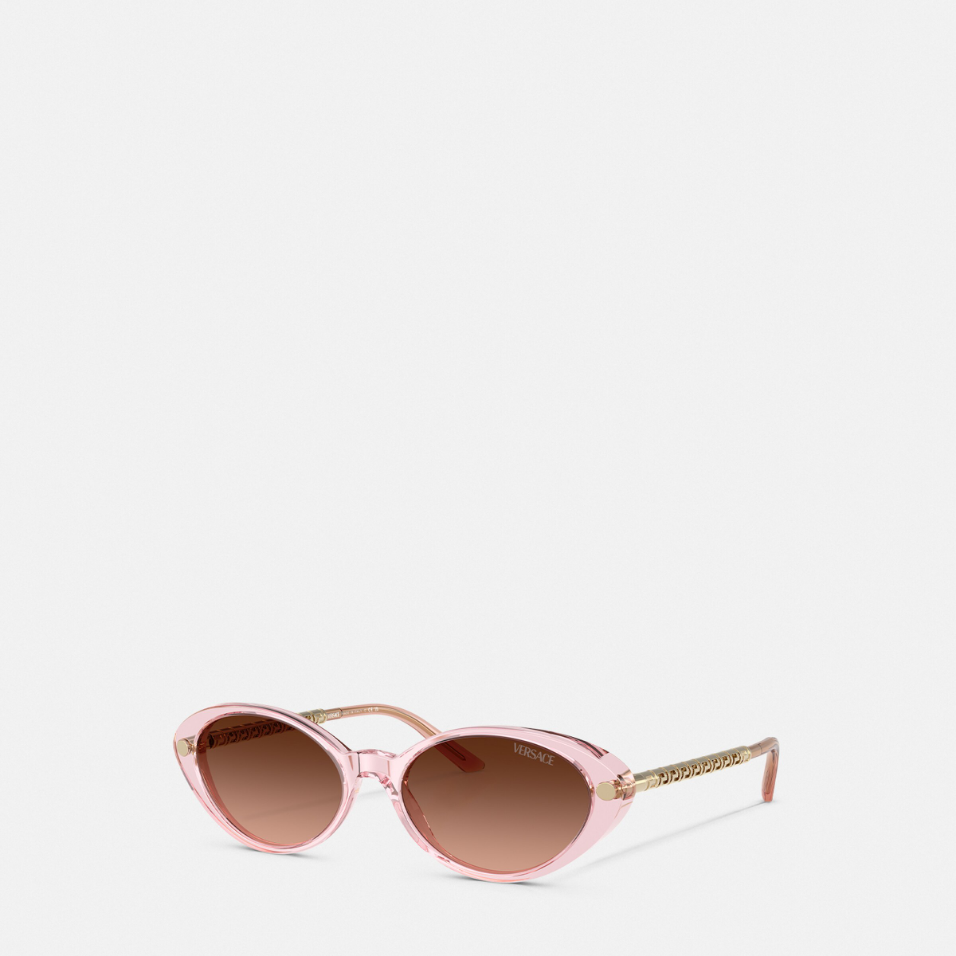 Tubular Greca Oval Sunglasses