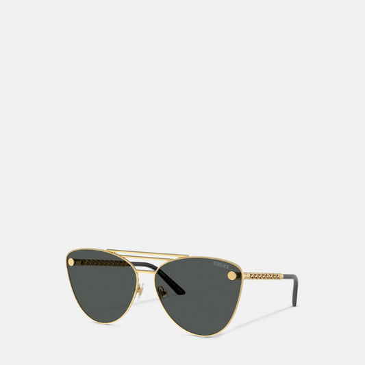 Tubular Greca Cat-Eye Sunglasses