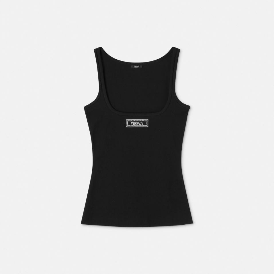 90s Vintage Logo Ribbed Tank Top