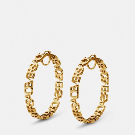 Logo Hoop Earrings