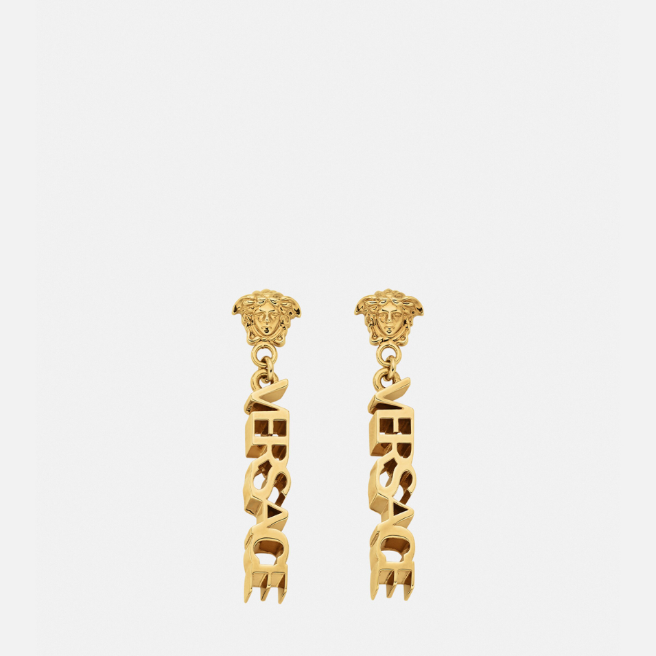 La Medusa Logo Drop Earrings