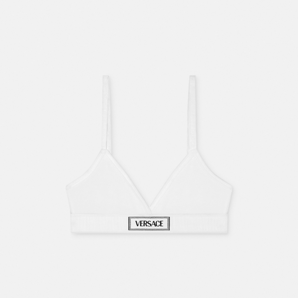 90s Vintage Logo Ribbed Bralette