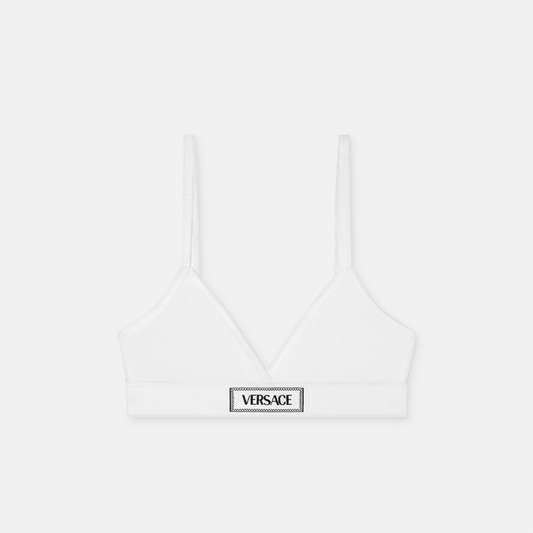 90s Vintage Logo Ribbed Bralette