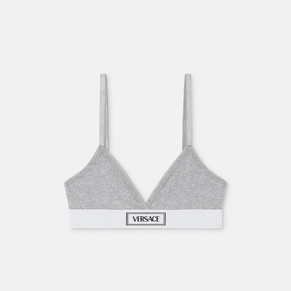 90s Vintage Logo Ribbed Bralette