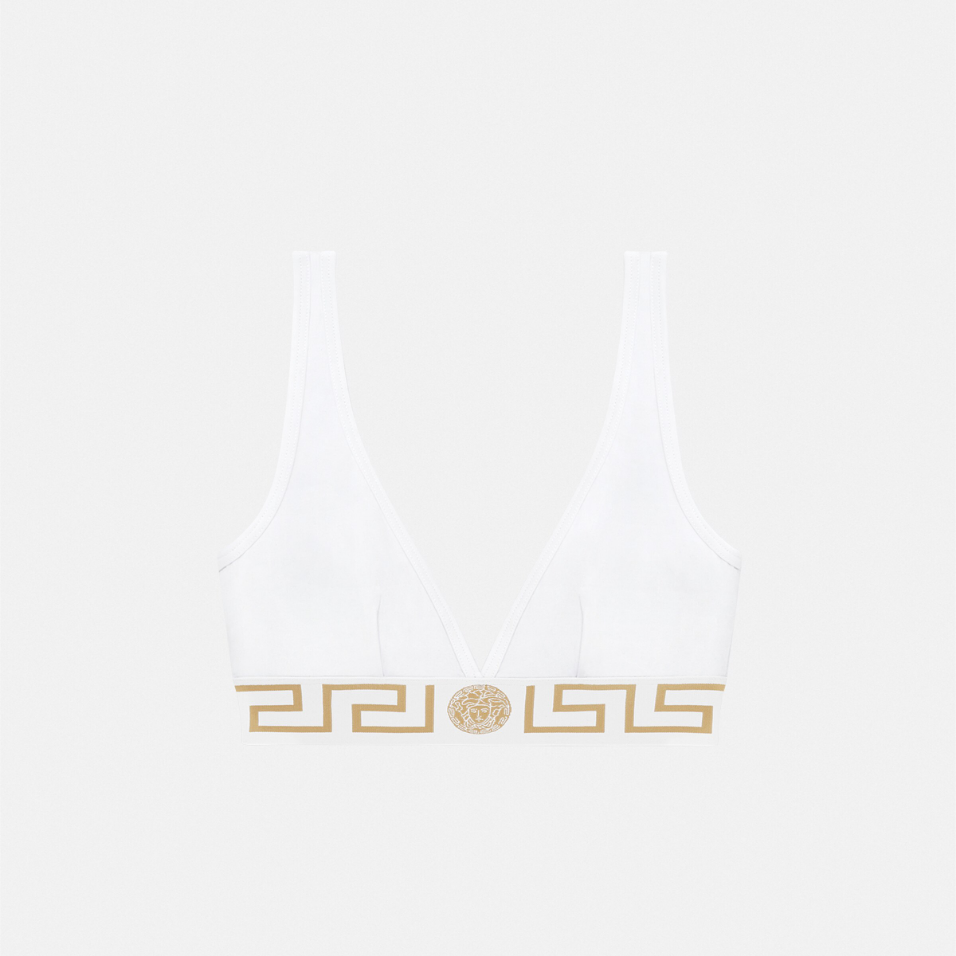 Greca Border Triangle Bralette