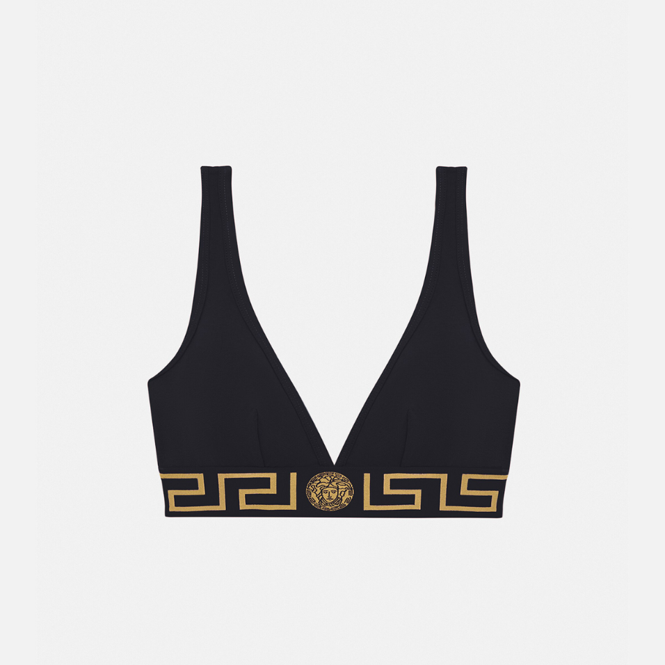 Greca Border Triangle Bralette