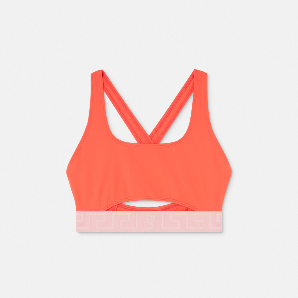 Greca Border Bikini Top