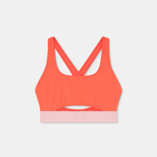 Greca Border Bikini Top