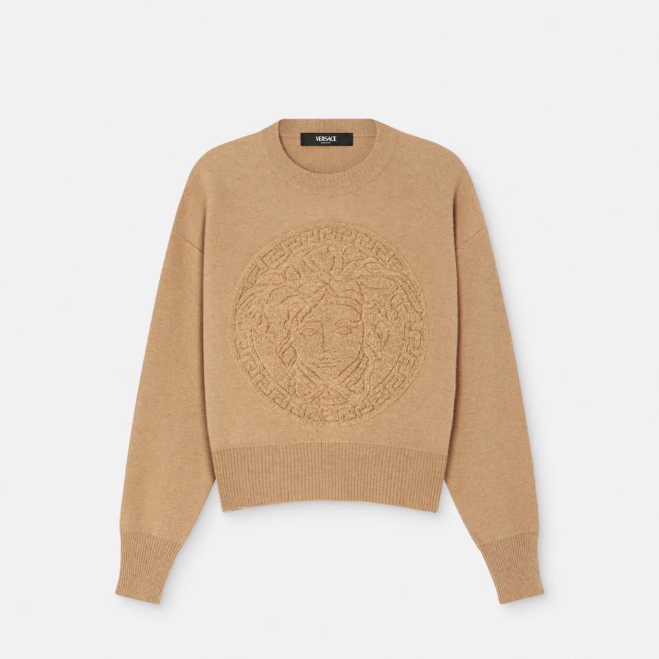 Medusa Wool-Blend Knit Towel Jumper