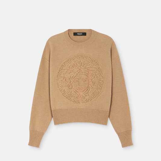 Medusa Wool-Blend Knit Towel Jumper