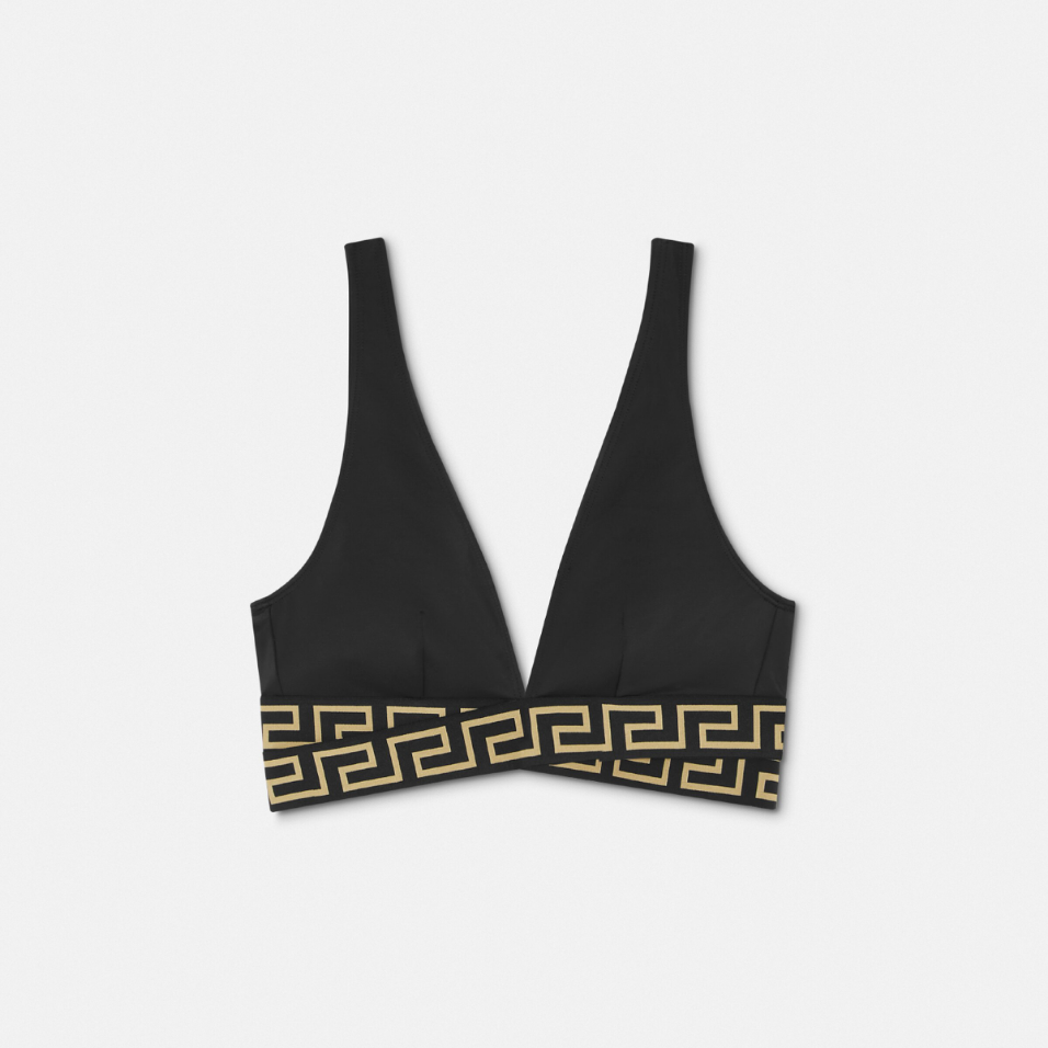 Greca Border Triangle Bikini Top