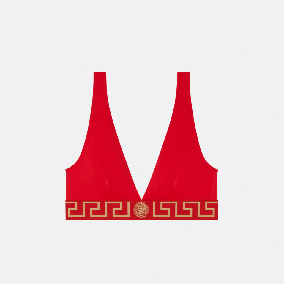 Greca Border Bikini Top